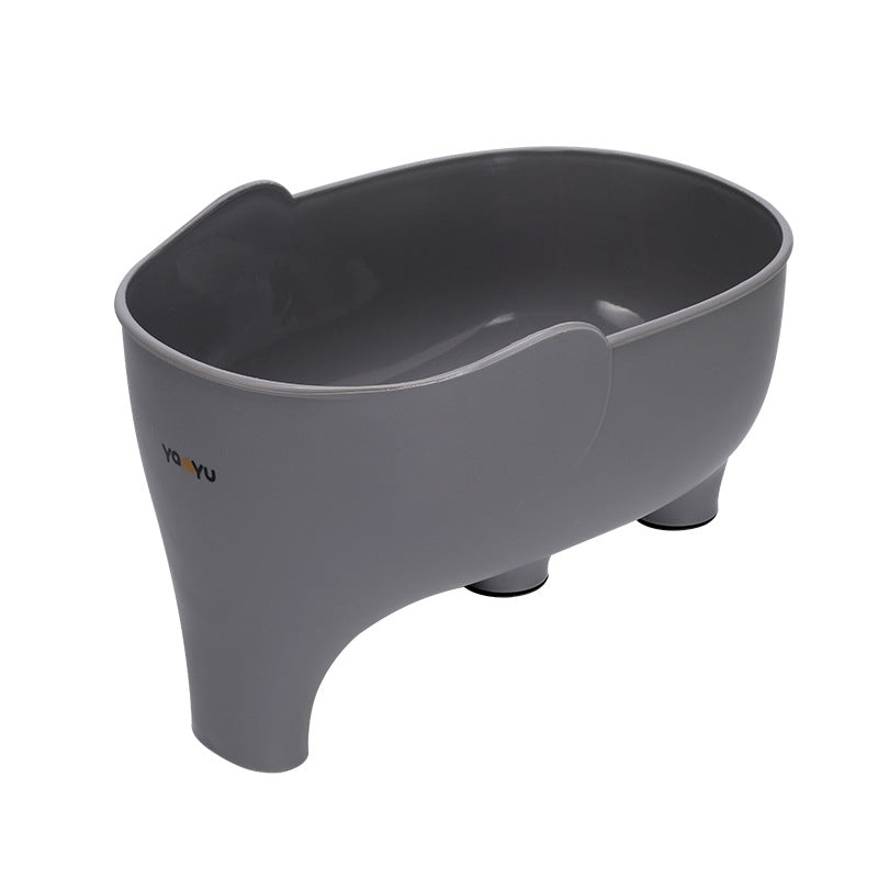 Cavira elephant-shaped drain basket in vibrant colors, versatile kitchen colander for fruits, vegetables, and storage.