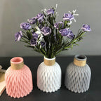 European style unbreakable plastic vase by Cavira, anti-ceramic hydroponic flower pot for home, office, and wedding decor.