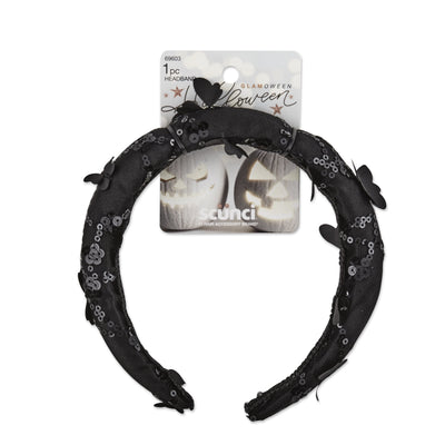 Sparkling Butterfly Glamoween Sequin Headband - Perfect for Halloween!