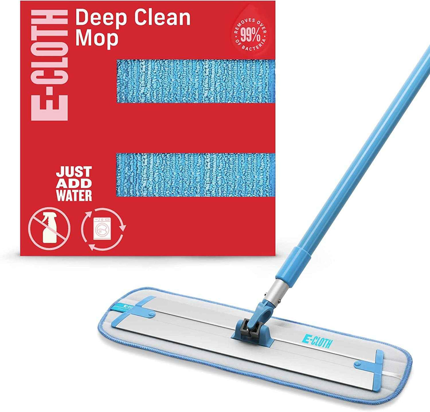 Deep Clean Microfiber Mop - Perfect Floor Cleaner for Hardwood, Laminate, Tile, and Stone Flooring, Washable and Reusable, 100 Wash Promise - GG store