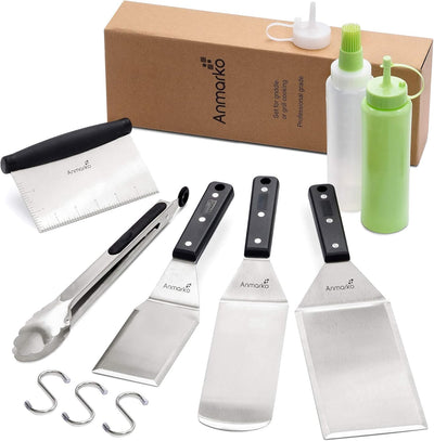 Premium Metal Spatula Set - Ultimate Griddle & BBQ Accessories for Perfect Flipping and Grilling!