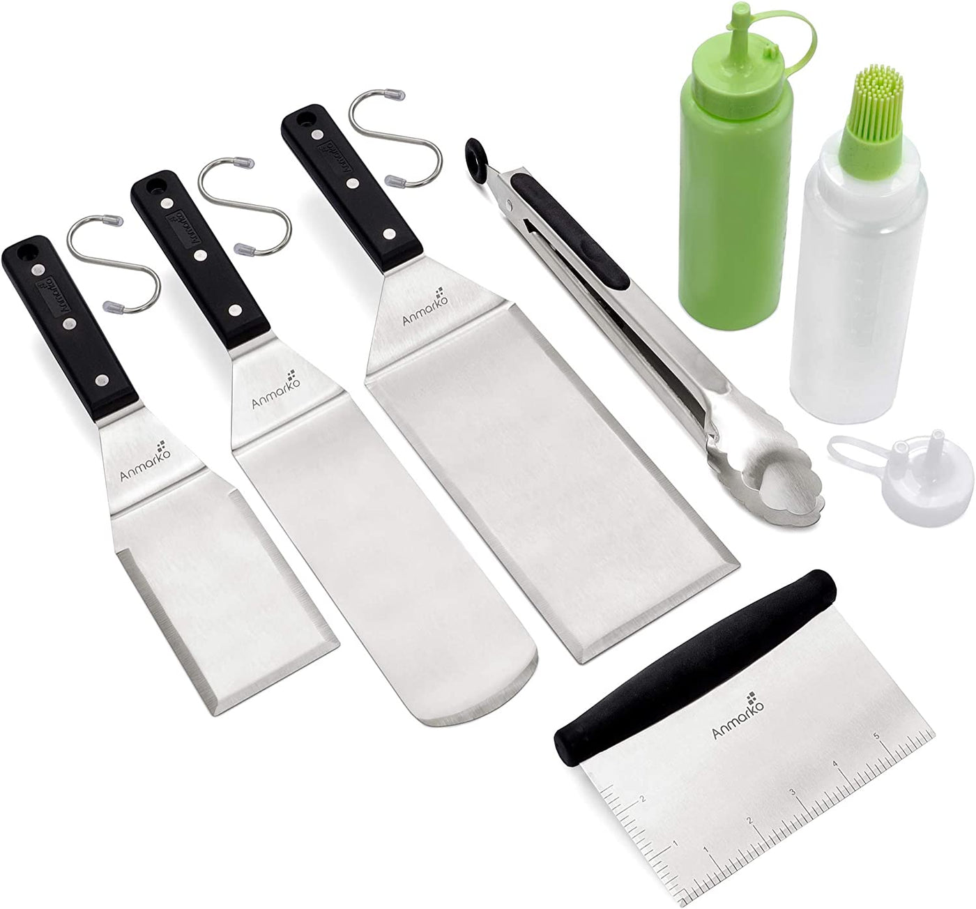 Premium Metal Spatula Set - Ultimate Griddle & BBQ Accessories for Perfect Flipping and Grilling!