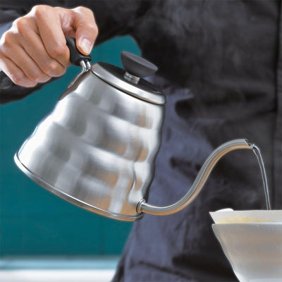 V60 Buono Gooseneck Drip Kettle – 1200ml Silver Elegant Design for Perfect Pour-over Coffee