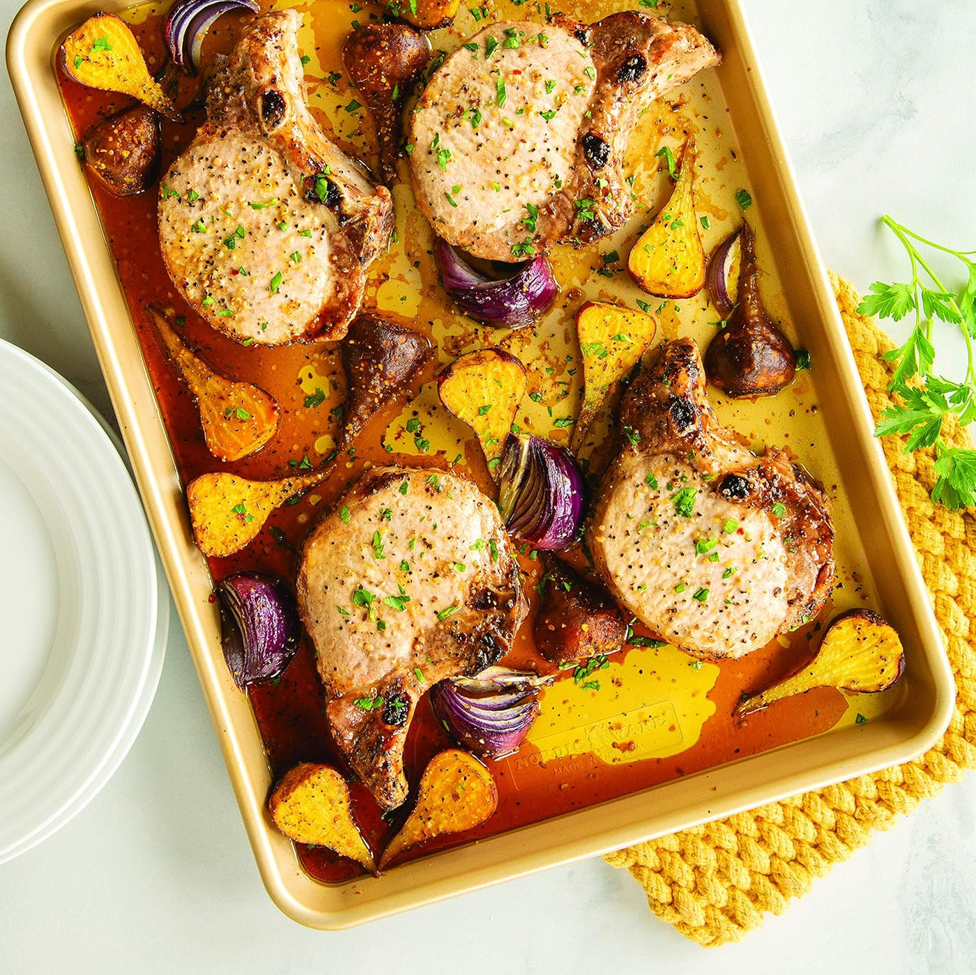 Naturals Aluminum Nonstick Half Sheet Pan - 13" x 18" for Effortless Baking