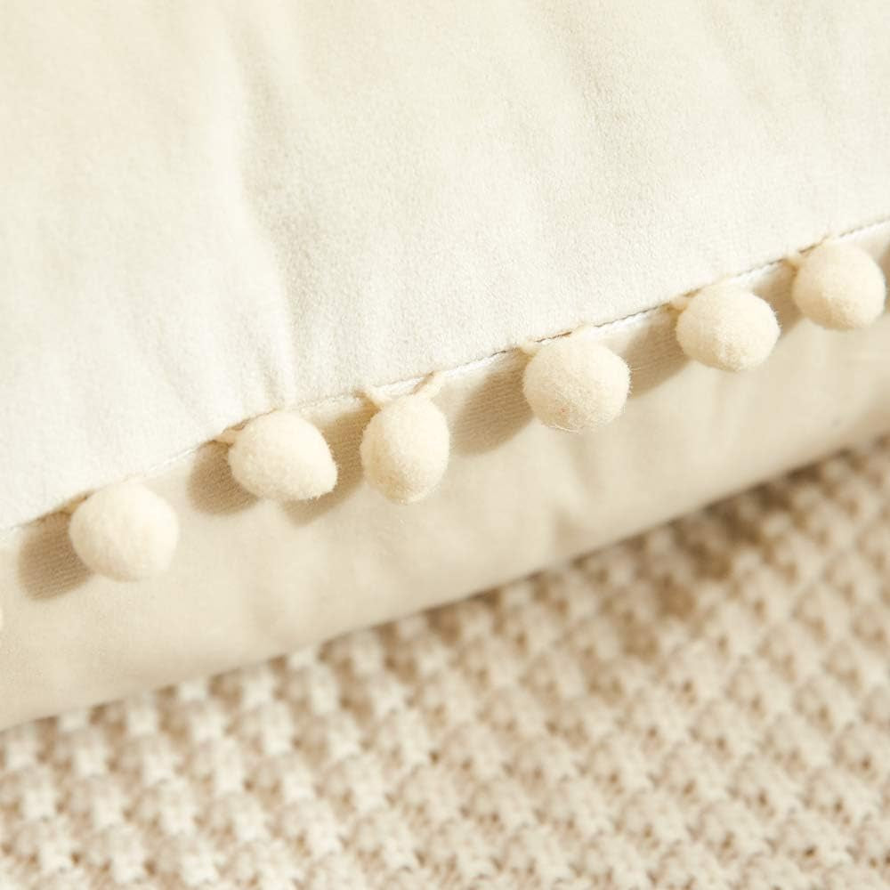 Luxury Velvet Throw Pillow Covers Set of 2 – Soft Decorative Sofa Cushion Covers 18x18