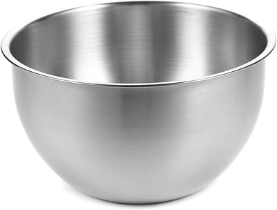 Stainless Steel Mixing Bowl Set - Durable 304 Metal Bowls for Baking - 3 Sizes (8", 10", 12")