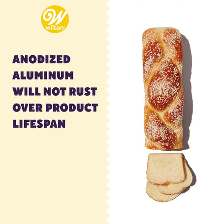 Oversized Long Aluminum Loaf Pan – Perfect for Pound Cakes & More, Durable & Rust-Resistant, Professional Quality, 16 x 14 in.