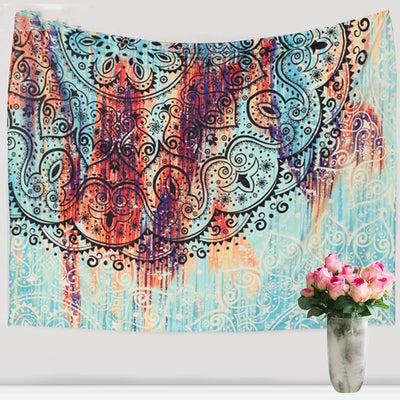 Sevenstars Bohemian Mandala Tapestry Hippie Floral Tapestry Sketched Flower Tapestry Art Print Tapestry For Room - GG store