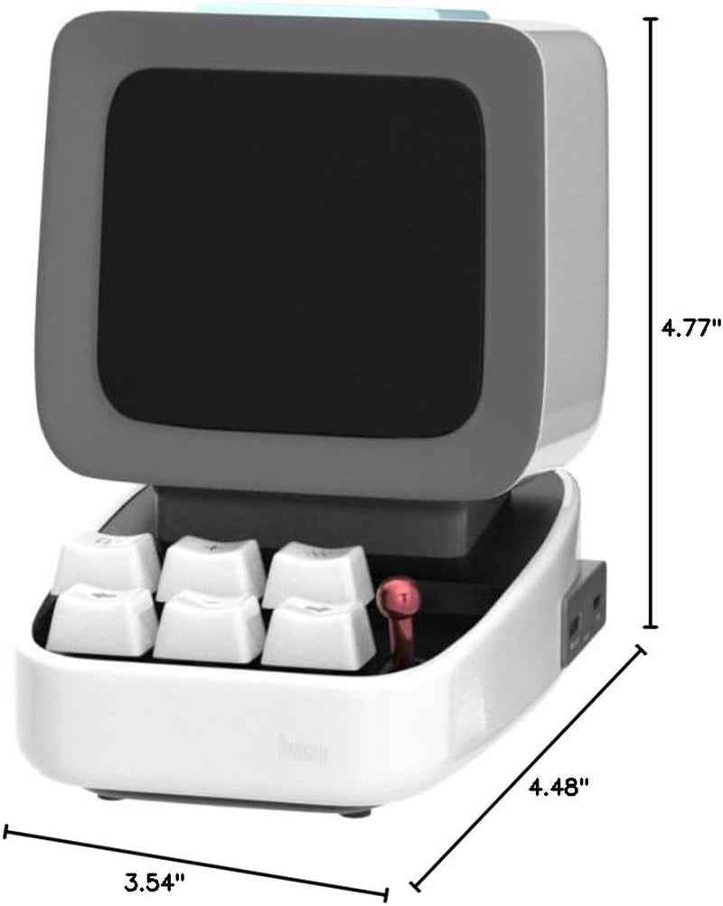 Ditoo Bluetooth Pixel Art Speaker - Portable Gaming Bluetooth Speaker with App Controlled 16X16 LED Front Panel and Smart Alarm (White) - GG store