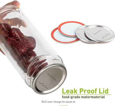 50-Count 70Mm Regular Mouth Canning Lids for Ball, Kerr Jars, Wide Canning Lids 100% Fit Airtight for Regular Mouth Jars Leak Proof Rust-Proof Canning Jar Lids for Homemade Jam Pickles(50Pcs) - GG store