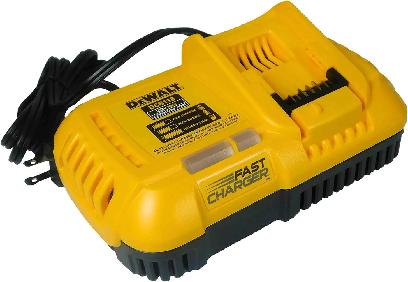 Open Box - DEWALT 20V MAX Fast Battery Charger with Advanced Fan Cooling System