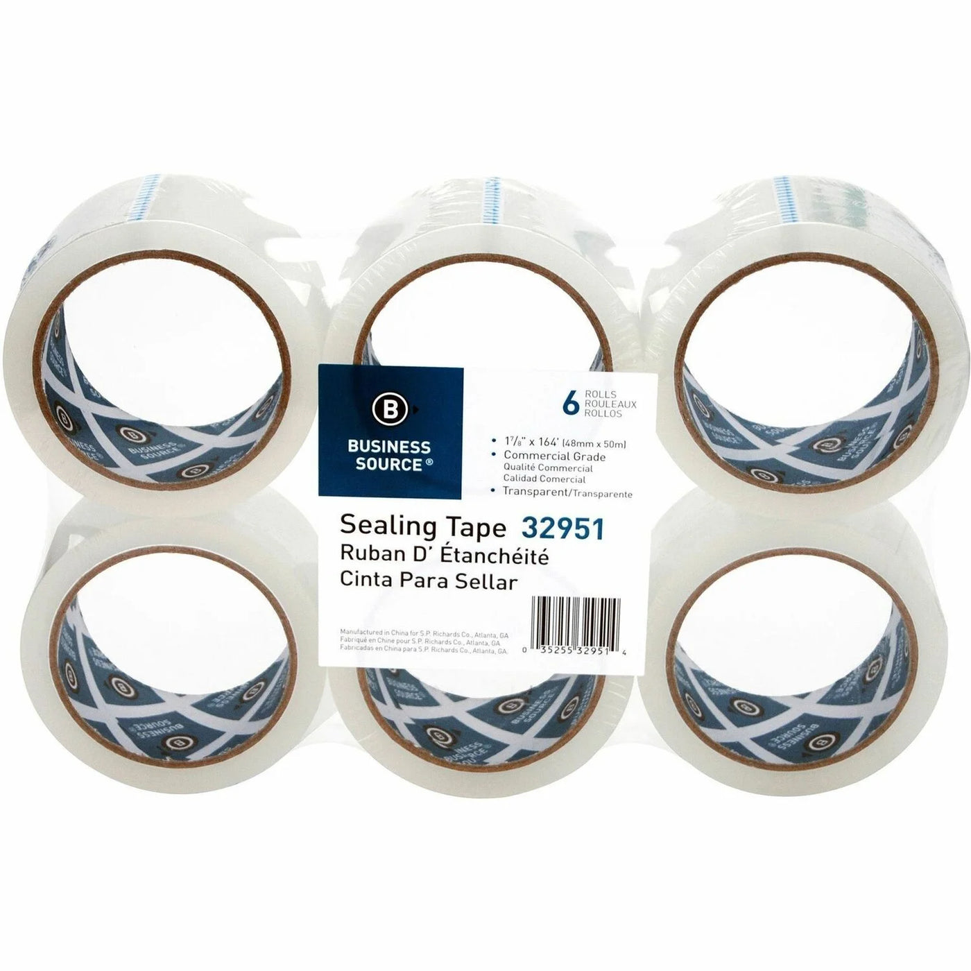 Premium Clear Sealing Tape - 3 Pack, 1.6 Mil Thickness, 1-7/8" x 164' - Perfect for All Your Packaging Needs!