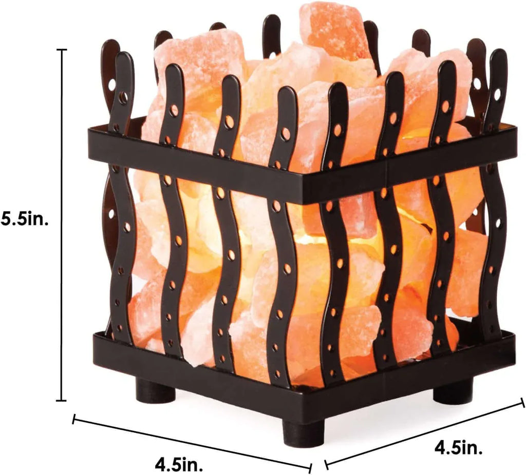 Natural Himalayan Pink Salt Lamp – Relaxing Warm Glow Home Decor Light
