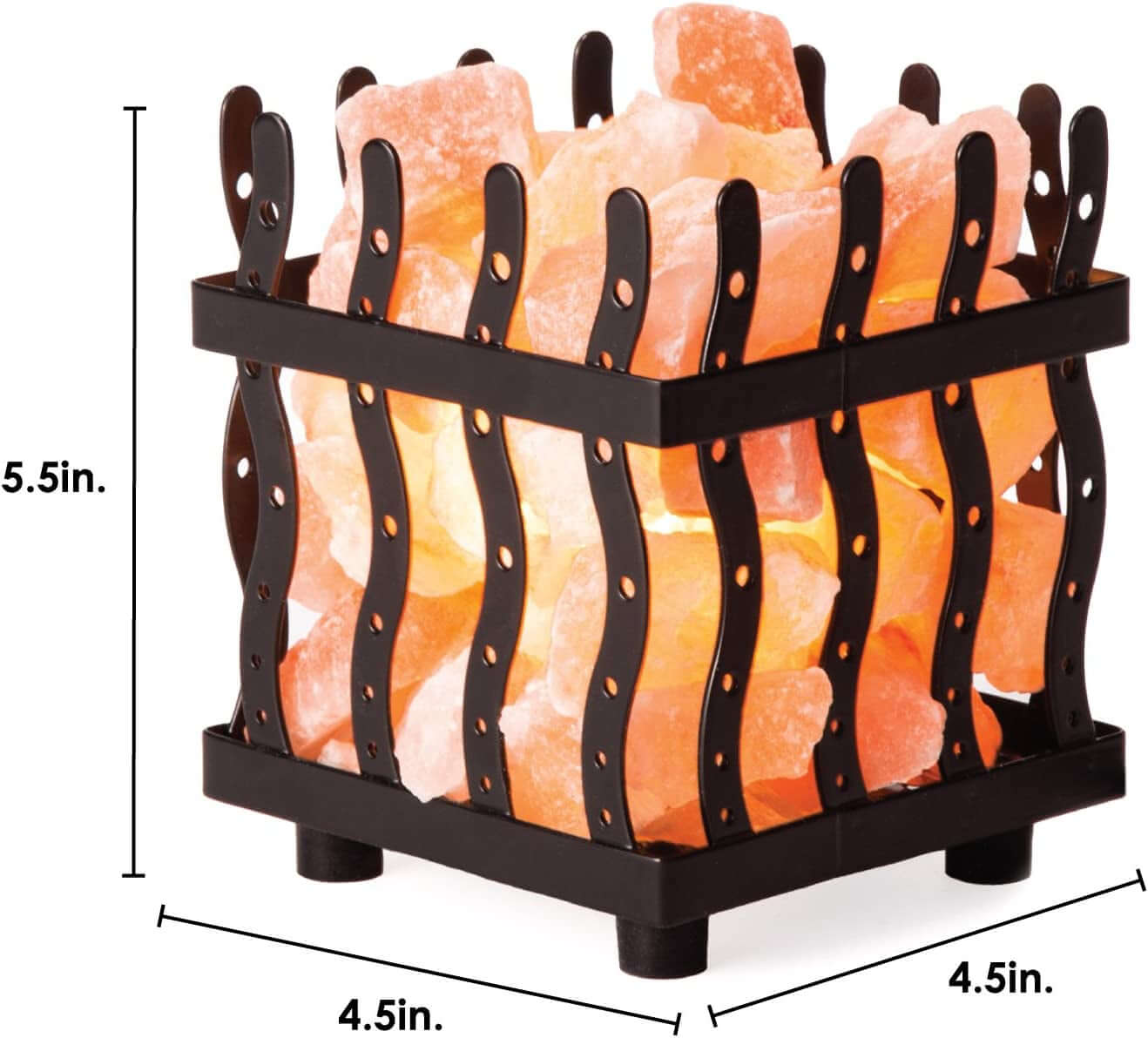 Natural Himalayan Pink Salt Lamp – Relaxing Warm Glow Home Decor Light