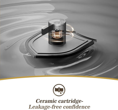 4 Inch 2 Handle Centerset Matte Black Lead-Free Modern Bathroom Faucet, 360 Swivel Spout 2-3 Hole RV Bathroom Vanity Sink Faucet with Pop up Drain and Water Supply Lines,Bf015-1-Mb - GG store