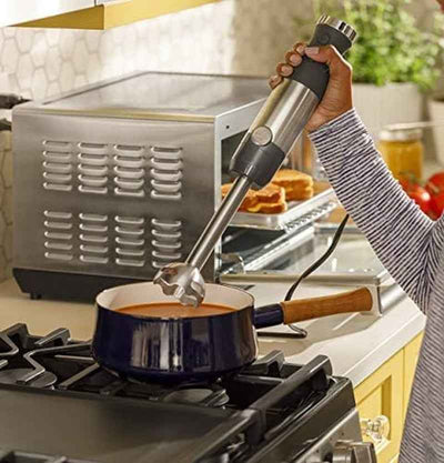 Immersion Blender for Shakes, Smoothies & Baby Food | Handheld 500W Blender with Whisk, Blending Jar & 2-Speed Interchangeable Attachments | Easy Clean Stainless Steel - GG store