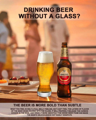 IPA Beer Glasses(Set of 4),16 Oz Pilsner Beer Glasses,Craft Beer Bar Glasses,Lead-Free Drinking Glasses,Ideal Gifts for Lager,Ale or Craft Beer Lovers-Crystal Clear - GG store