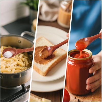 12PCS Dark Brown Mini Wooden Spoons - 5" Honey Spoons for Tea, Coffee, Jam, Sugar, Spices & More