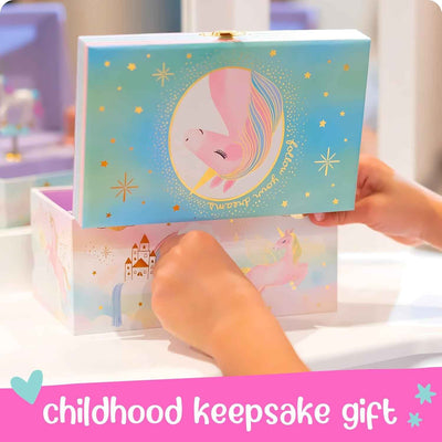 Musical Girls Jewellery Box, Unicorn Gifts for Girls, Unicorn Toys for 4-6, 15.2 X 11.8 X 8.9 Cm - GG store