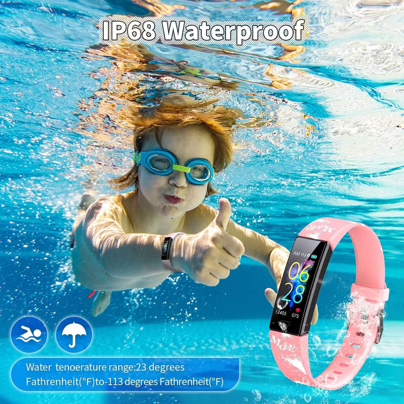 Kids Fitness Tracker Watch - Waterproof Activity Tracker with Pedometers, Stopwatch & 11 Sport Modes for Kids Ages 6-16 - GG store