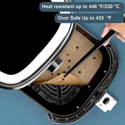 Air Fryer Parchment Paper, Air Fryer Liners, 200Pcs 8.5 Inch, Air Fryer Accessories, Perforated Parchment Paper for Air Fryer, No Burn, Easy Cleanup - GG store