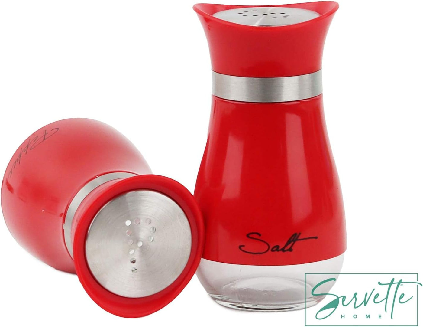 Vibrant Red Salt & Pepper Shakers - Perfect for Every Table