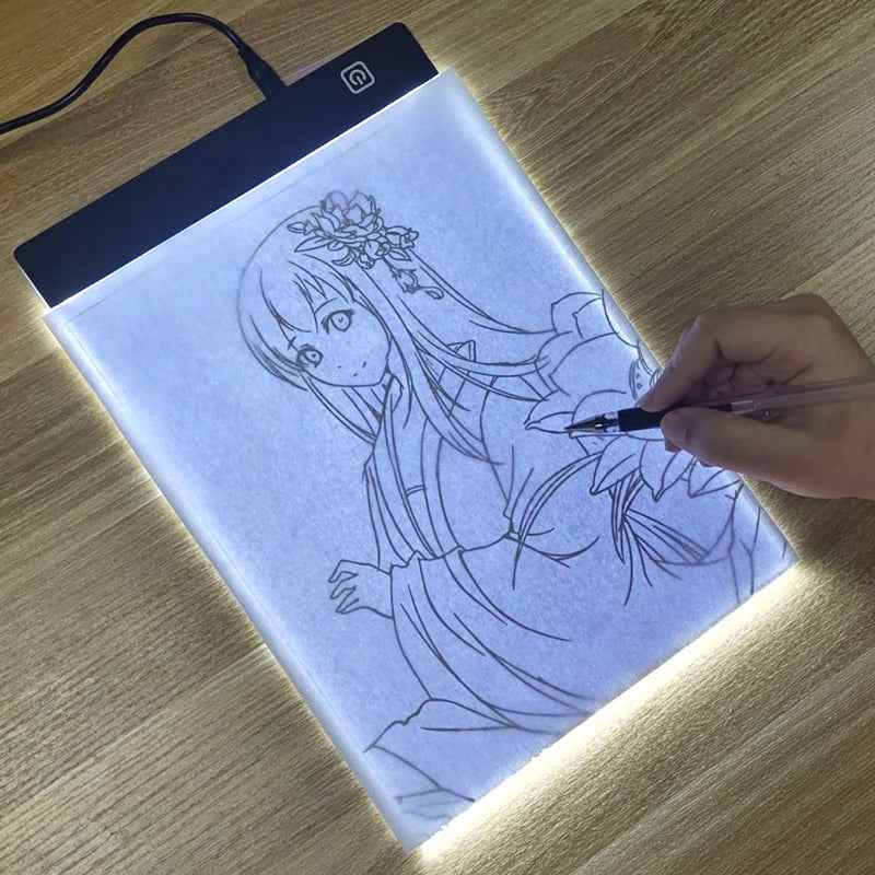 Led Drawing Copy Pad 3 Level Dimmable Board Table Animation Painting Educational Toys Gift Adjustable Light Notepad for Children - GG store