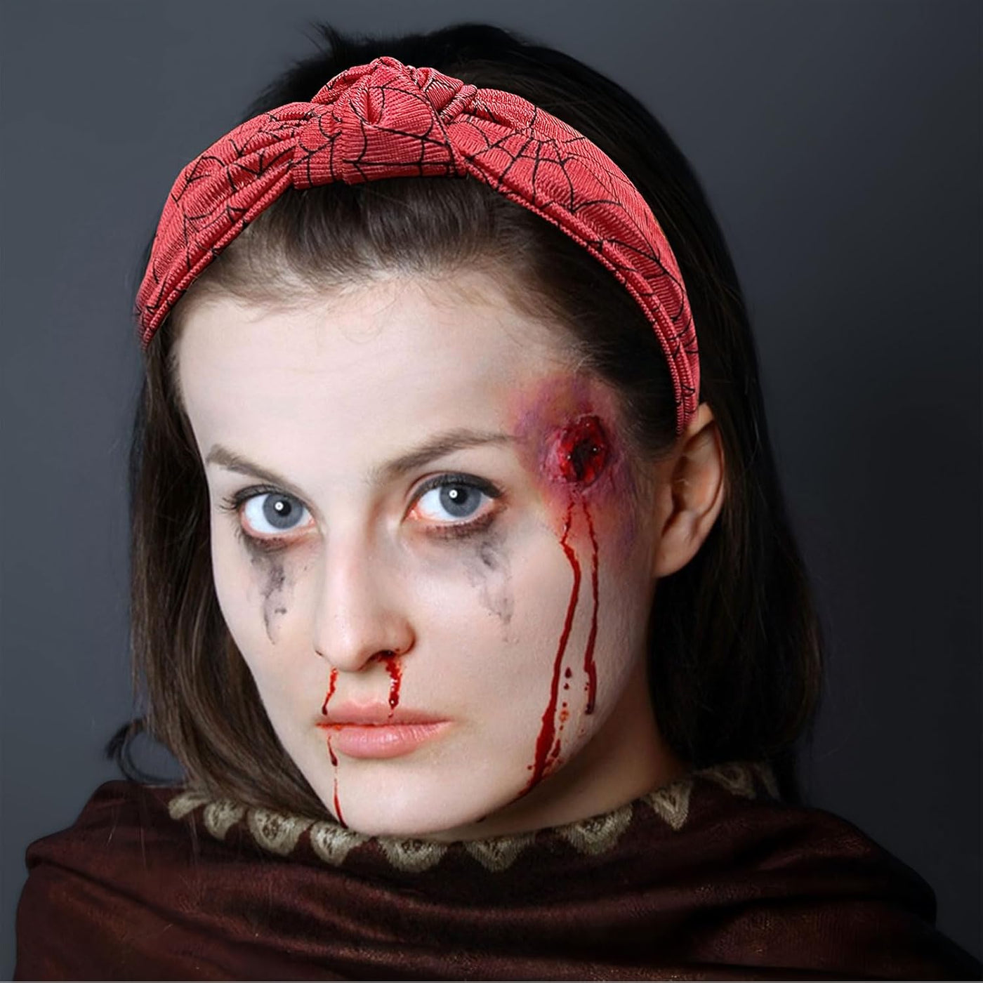 Spooky Chic Black Spider Web Headband - Perfect Halloween Accessory for Women & Girls!