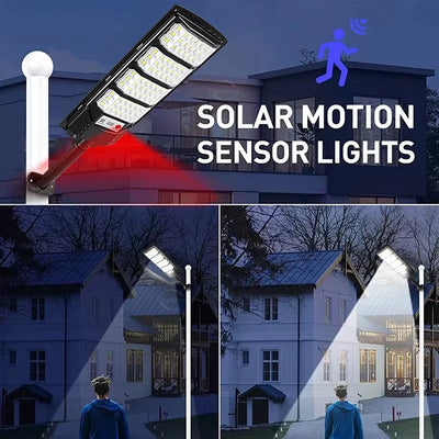 Ultra Powerful 10,000W Outdoor Solar Lamp - 320° Wide Range Lighting with Adjustable Brightness for Optimal Visibility