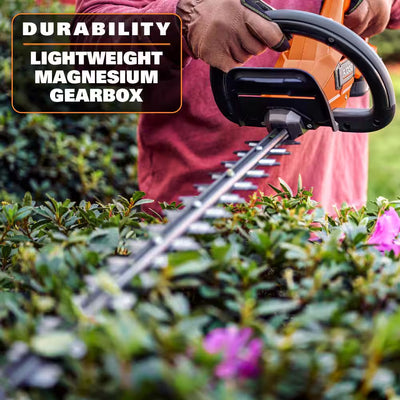 Powerful 18V Brushless Cordless String Trimmer & Hedge Trimmer Combo with 4.0 Ah Battery & Charger