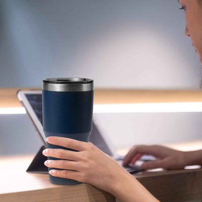 30Oz Insulated Tumbler with Lid and Straws - Stainless Steel Double Vacuum Travel Mug for Home, Office, and Parties - Glitter Teal - GG store