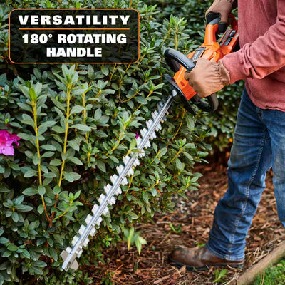 Powerful 18V Brushless Cordless String Trimmer & Hedge Trimmer Combo with 4.0 Ah Battery & Charger