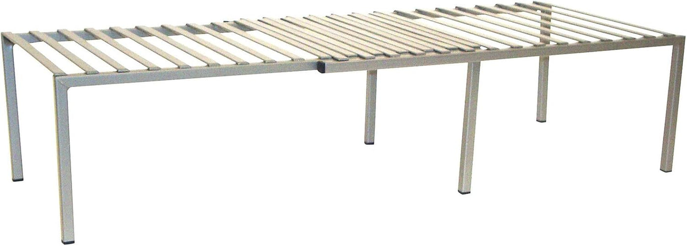 Platinum Expandable Iron Slat Kitchen Counter and Cabinet Shelf for Maximum Storage Solutions