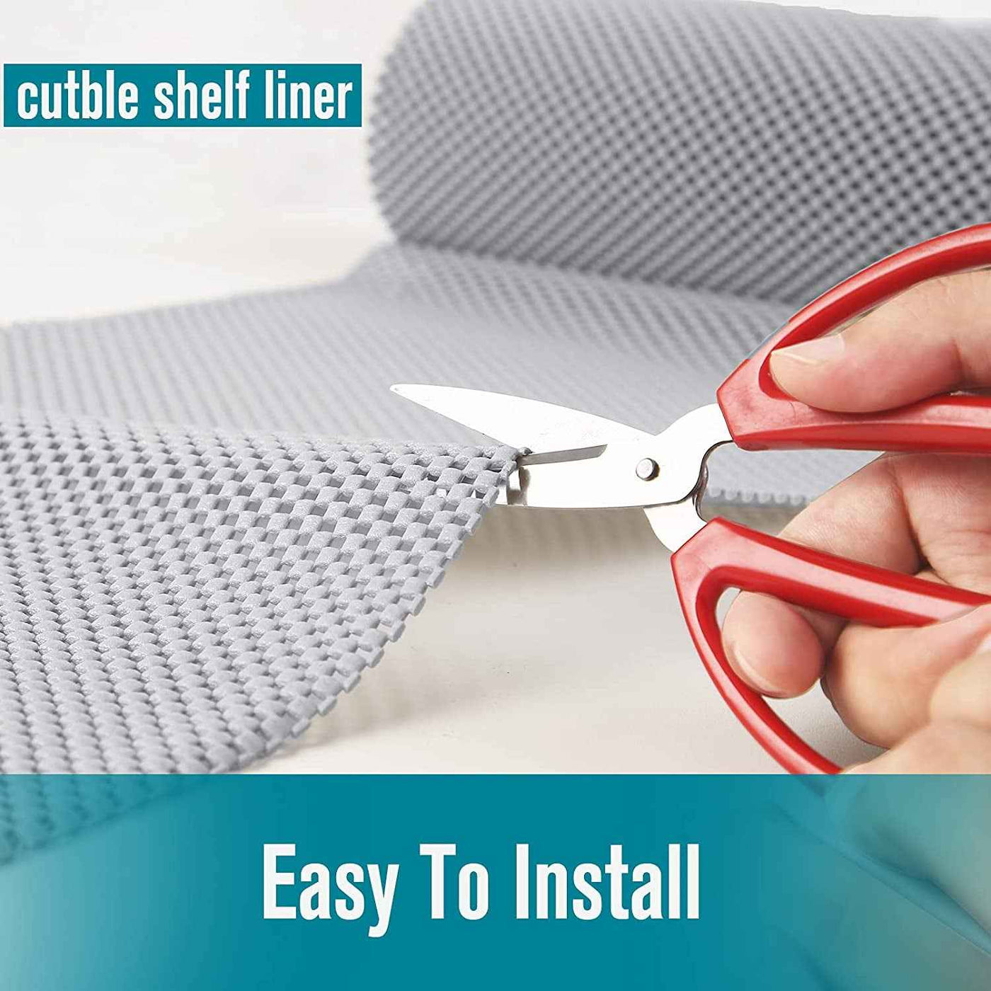 Shelf Liner, Non-Adhesive Roll Drawer Liners 12 Inches X 20 Feet, Non Slip Grip Durable Strong Clean, Shelving Liner for Kitchen Cabinets,Storage, Desks, Kitchenware, Tableware, Light Gray - GG store