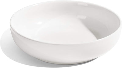 Large 45 Oz White Pasta and Salad Bowls - Set of 4 Microwave Safe 8.5 Inch Serving Bowls for Soup, Noodles, and Dinner