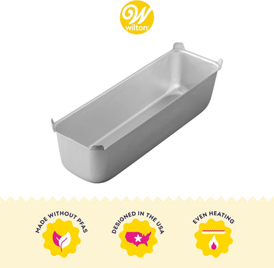 Oversized Long Aluminum Loaf Pan – Perfect for Pound Cakes & More, Durable & Rust-Resistant, Professional Quality, 16 x 14 in.