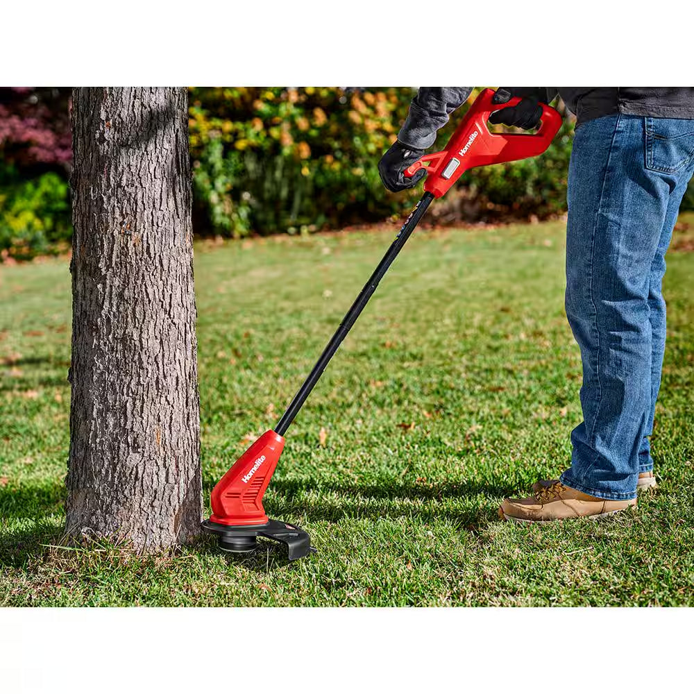 Powerful 12V Cordless 10" String Trimmer/Edger with Built-In 2.5 Ah Battery & Charger