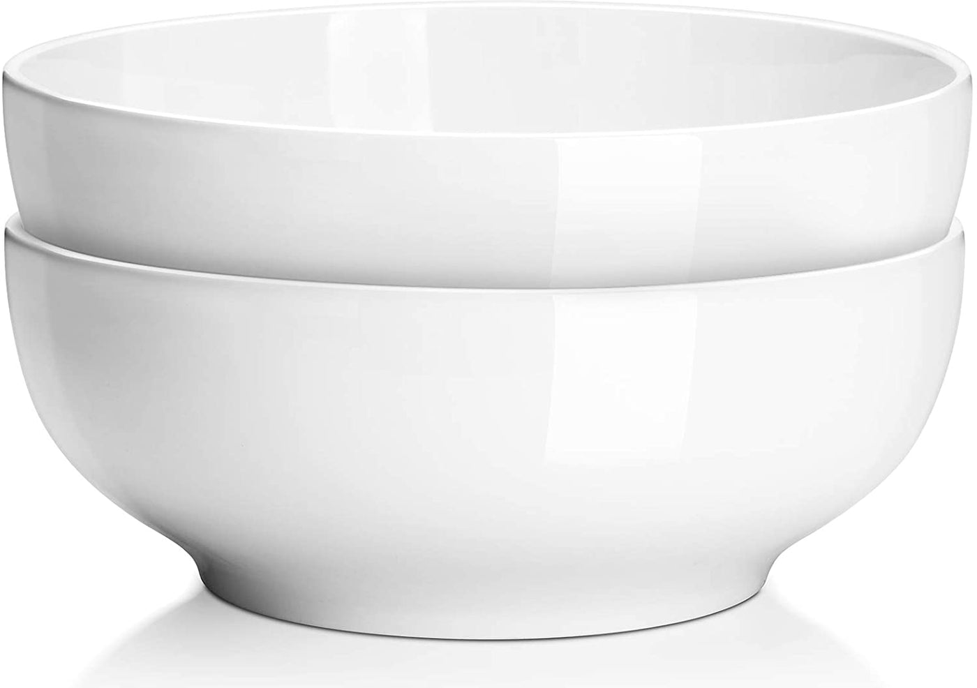 Elegant 9.5" Serving Bowls - Perfect for Salad, Pasta & Entertaining - Dishwasher & Microwave Safe - Stylish Centerpiece for Your Dinner Parties