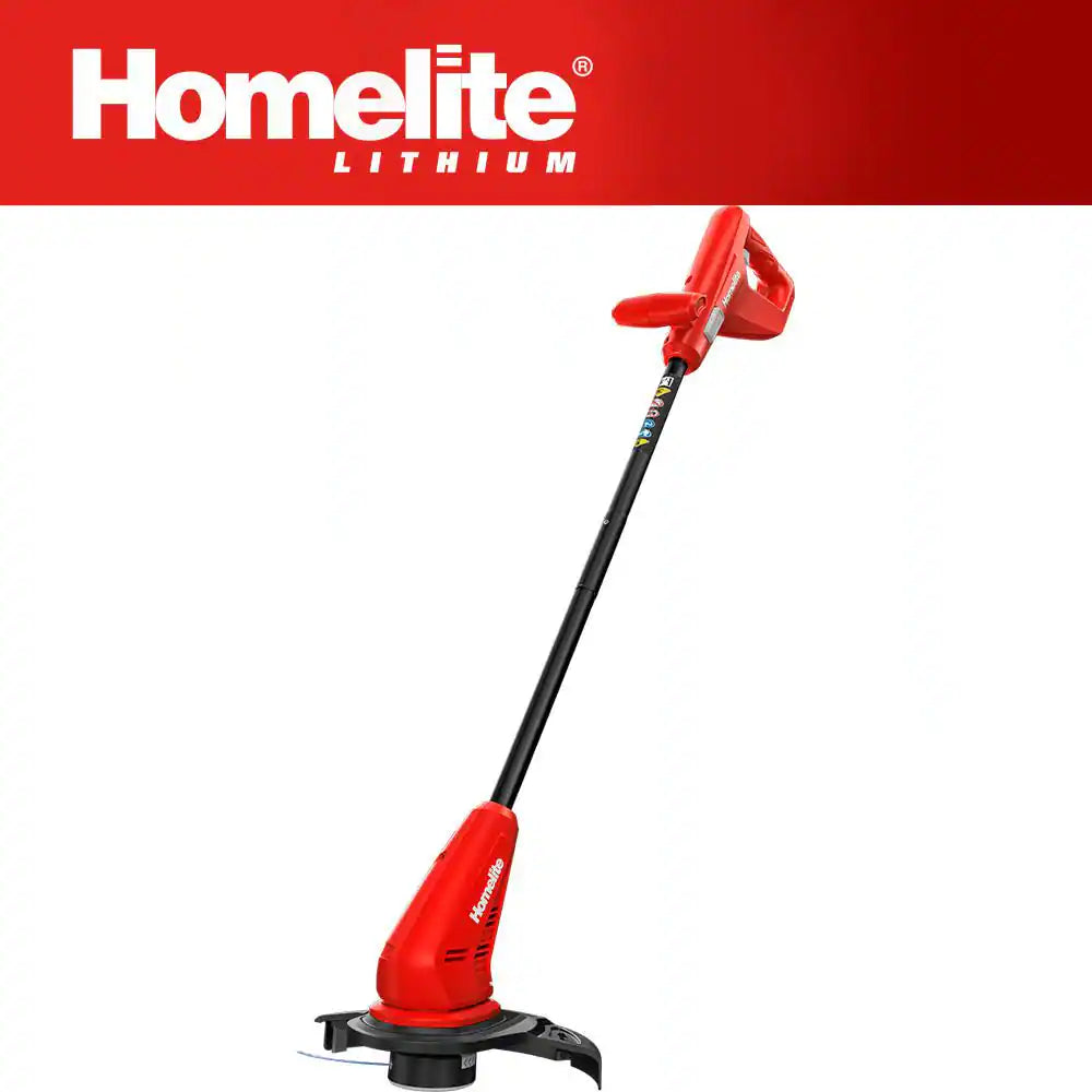 Powerful 12V Cordless 10" String Trimmer/Edger with Built-In 2.5 Ah Battery & Charger