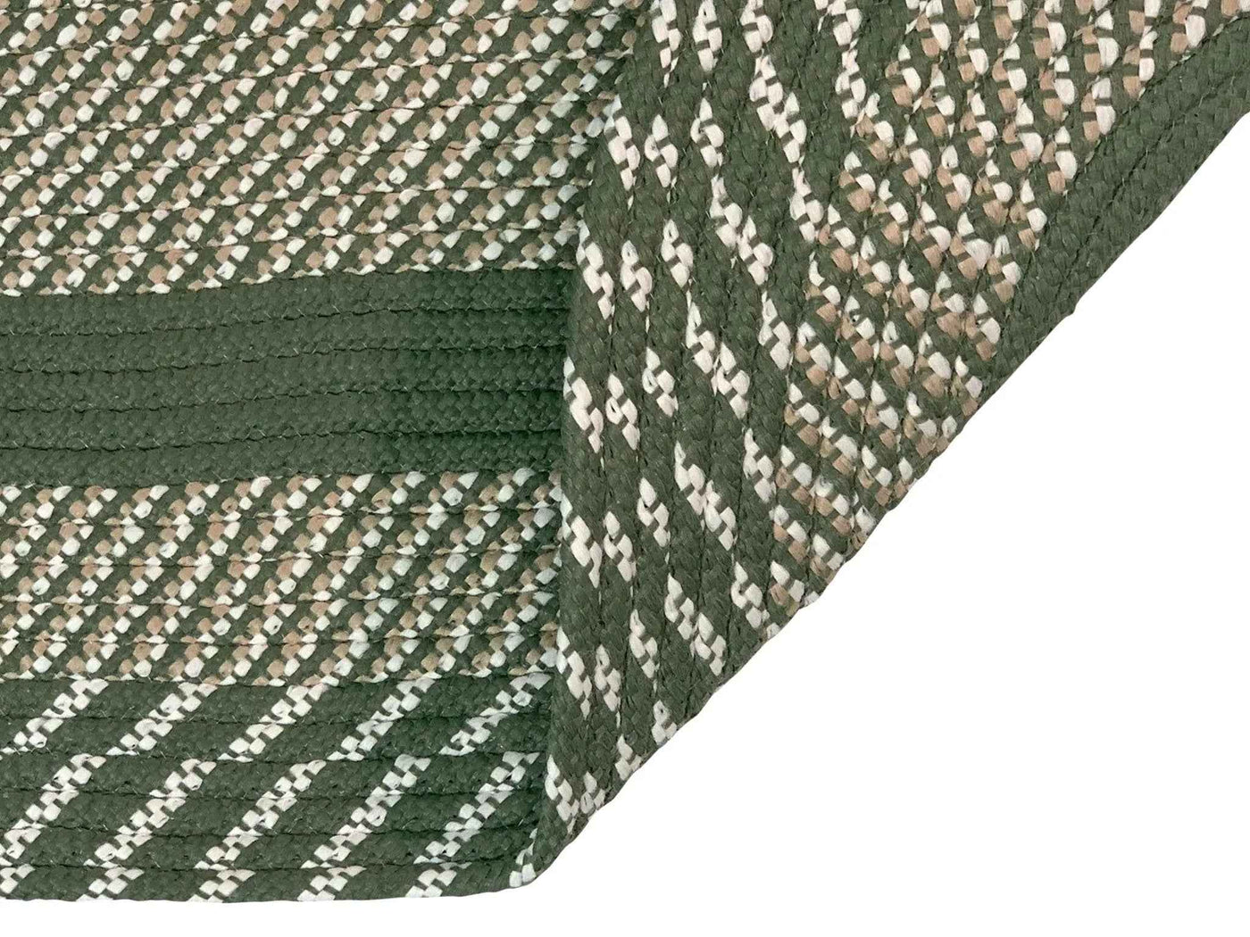 Braided Runner Rug 2' X 6' Reversible Indoor Hallway Kitchen Rug 100% Polypropylene Newport Collection Sage - GG store