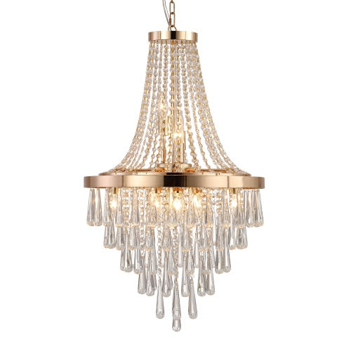 Golden Crystal Chandelier, Large Modern Luxury Chandelier For Living Room, Dining Room, Bedroom, Hallway - Bulb Not Included Unavailable Platforms- Temu - GG store