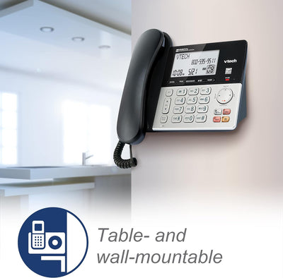 Teléfono Inalámbrico y Alámbrico para Oficina y Hogar con Localizador - Set Completo