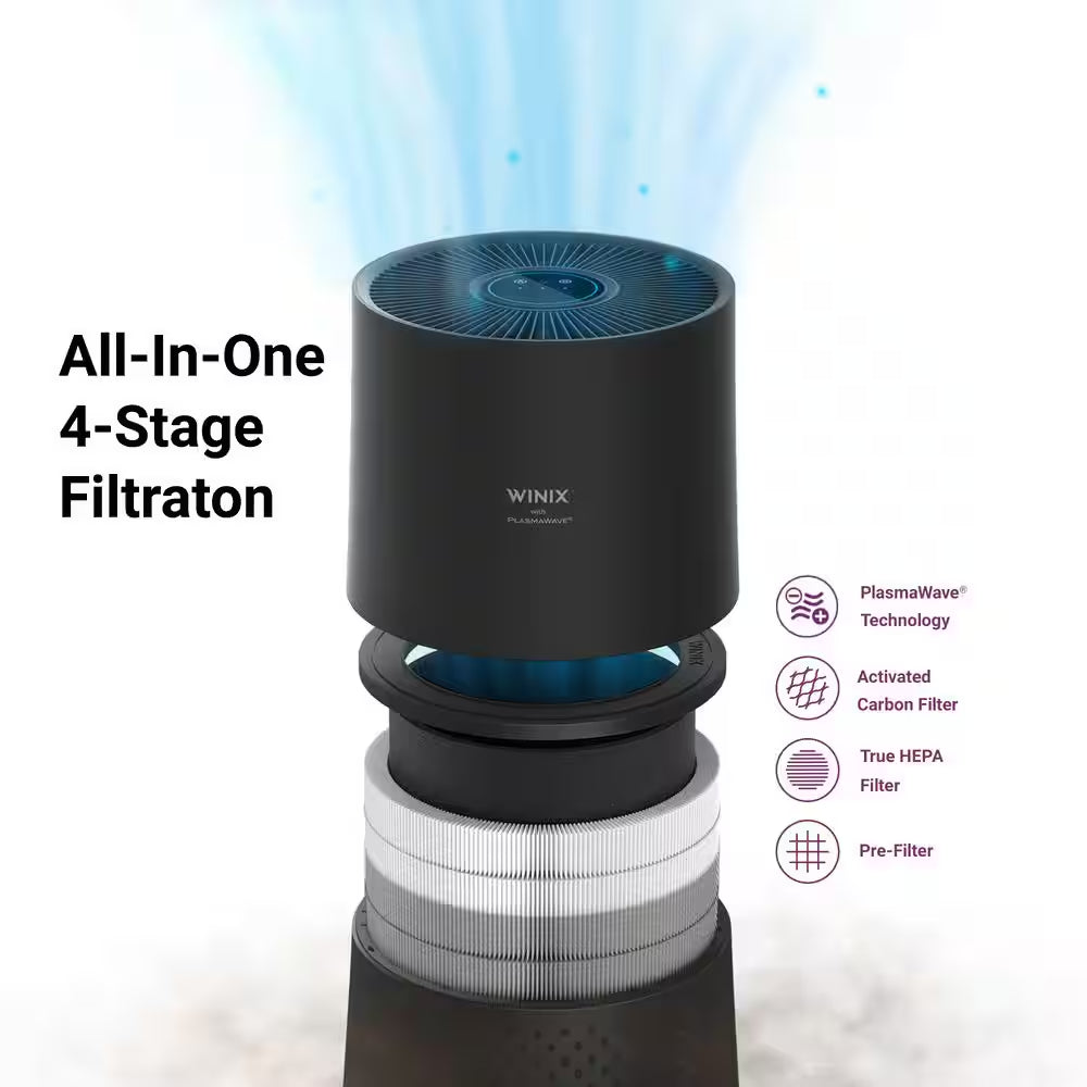 True HEPA Air Purifier with Plasma Technology – Smart Home Air Cleaner for Allergies, Smoke & Odors