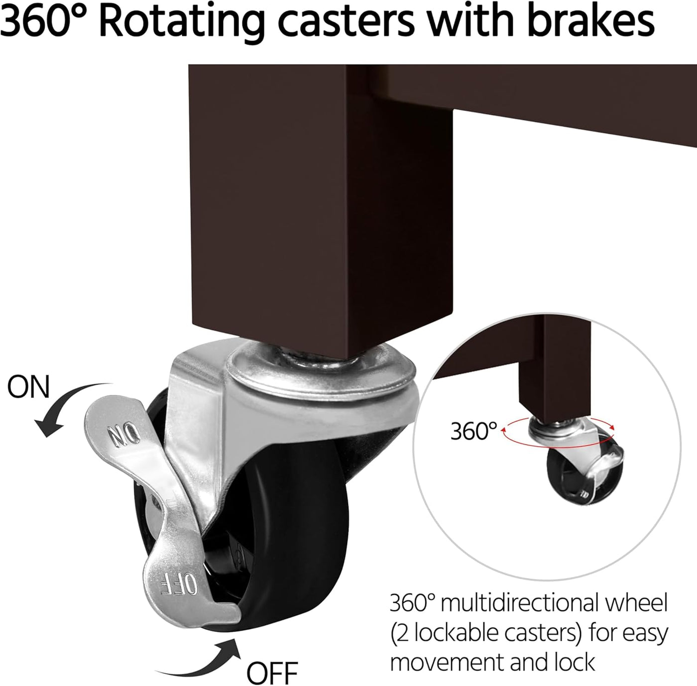Versatile Bamboo Top Kitchen Island on Wheels - 3-Tier Rolling Cart with Drawer & Wine Storage, Espresso Finish, Perfect for Serving & Microwave Use, 20" D X 40" W