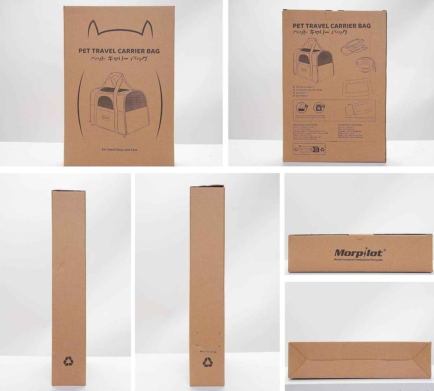 Cat Carrier, Portable Pet Carrier Bag for Cats and Small Dogs, Foldable Soft Sided Cat Transport Carrier, Airline Approved Pet Travel Carrier with Shoulder Strap, Removable Mat and Pet Bowl - GG store