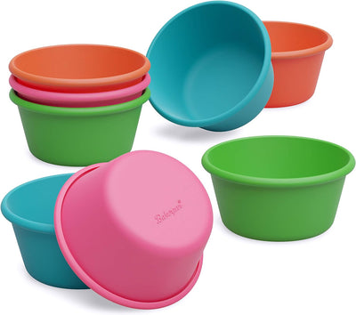 Jumbo Silicone Muffin Cups for Perfect Baking - Set of 8 Large Air Fryer Muffin & Cupcake Liners, 3.5 Inch