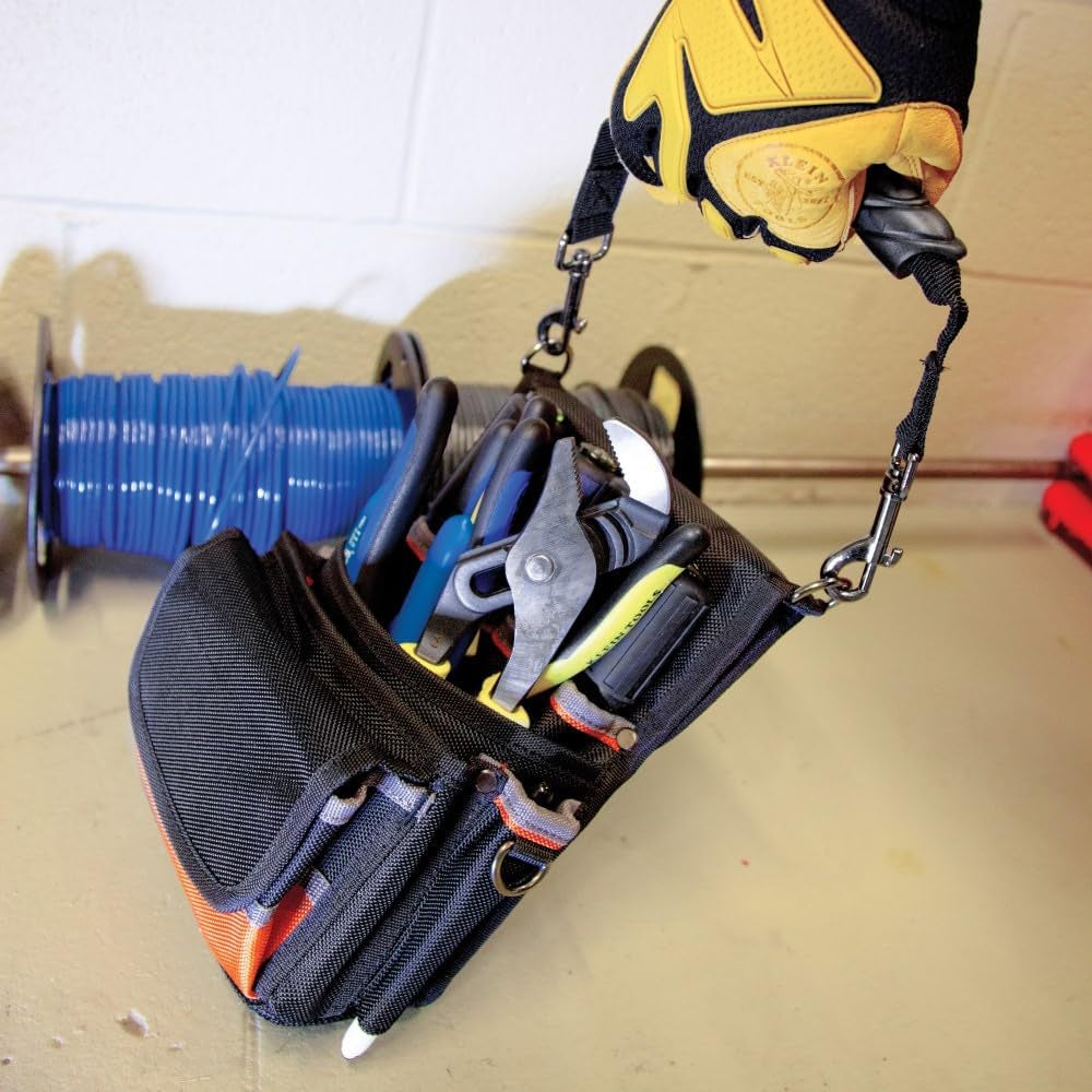 5242 Tool Pouch, Tradesman Pro Tool Pouch with Electrical Tape Thong, Reinforced Bottom, 9 Pockets - GG store