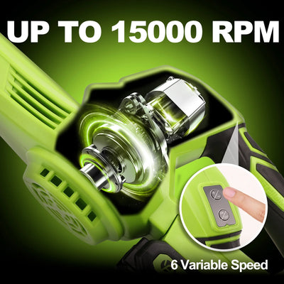 Powerful 21V Cordless Handheld Leaf Blower for Effortless Yard Cleanup