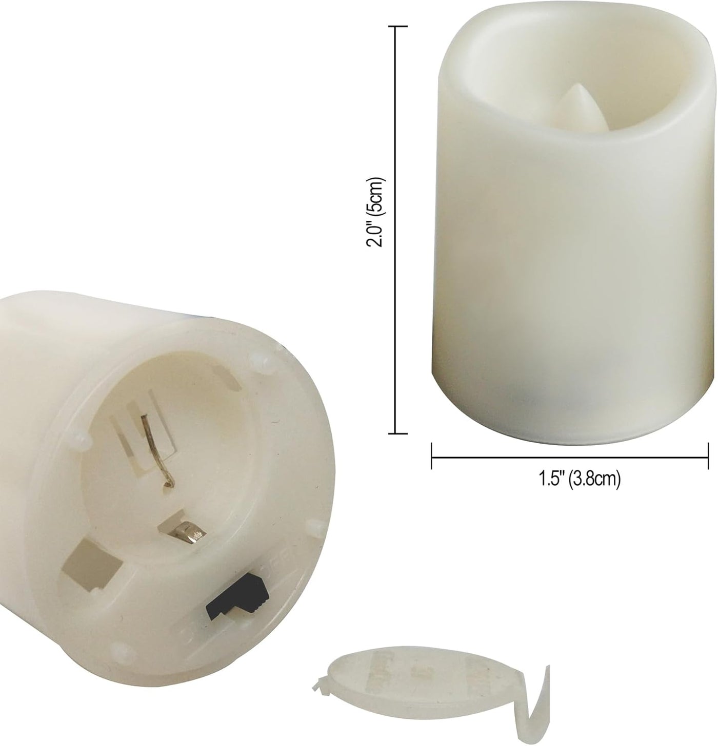 Set of 6 Pumpkin Decor Flameless LED Votive Candles - Realistic Flickering Battery Operated Lights for Halloween Magic! Batteries Included!