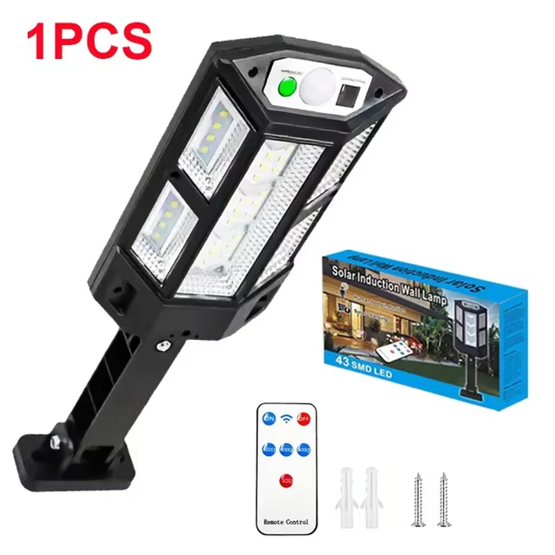 Ultra Powerful 10,000W Outdoor Solar Lamp - 320° Wide Range Lighting with Adjustable Brightness for Optimal Visibility